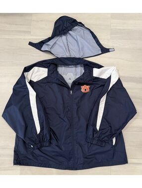 Genuine Stuff Auburn Tigers Hooded Windbreaker Jacket XXL